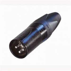 Neutrik XLR 3 Pin Male Black Body NC3MXX-BAG-D