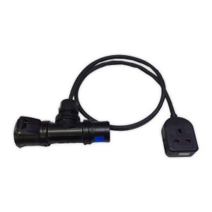 Marten® PCE 16a T-Connect Black HO7RN-F 1.5mm Cable to 1 Gang 13a Socket