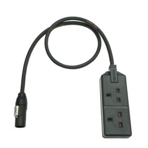 Marten® Neutrik PowerCON True1 Top NAC3MX-W to 2 Gang 1.5mm HO7RN-F Rubber Cable