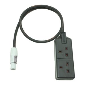 Marten® Neutrik PowerCON NAC3FCB to 2 Gang 1.5mm HO7RN-F Rubber Cable