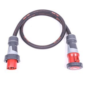PowerTOP Xtra Plug IP67 125A 5p 400V 6h to PowerTOP Xtra Connector IP67 125A 5p 400V 6h 35mm 5 Core HO7RN-F
