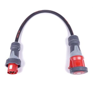 PowerTOP Xtra Plug IP67 63A 5p 400V 6h to PowerTOP Xtra Connector IP67 125A 5p 400V 6h 1m 16mm 5 Core HO7RN-F