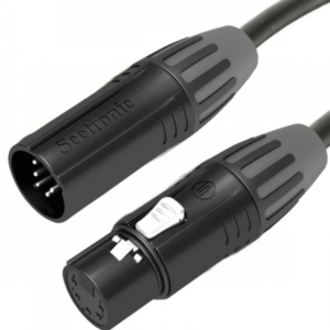 Seetronic 5 Pin Male SCMM5-B to Seetronic 5 Pin Female SCMF5-B Smart Control DMX 1 pair cable