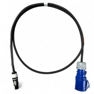 Neutrik PowerCON NAC3FXXB-W-S to PCE 240v 16a Blue Connector