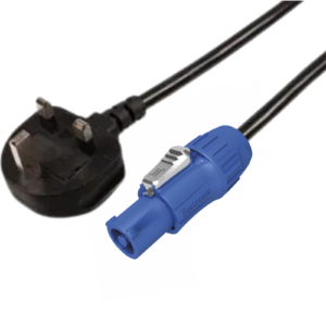 13A Plug to Seetronic SAC3FCA PowerTwist Cable – Locking Power Cable - 3m, 5m & 10m
